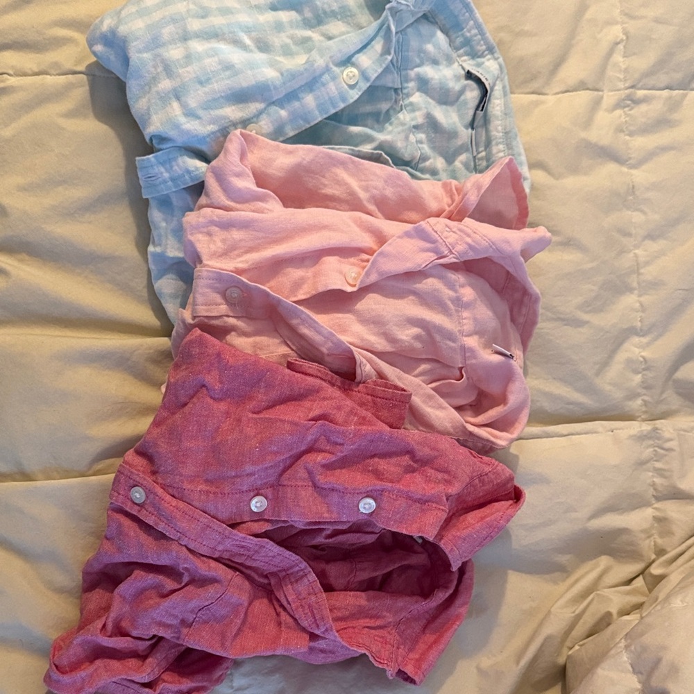 Janie and Jack linen shirt bundle